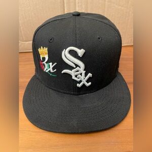 New Era Chicago White Sox 5950 Fitted Hat MLB 3X World Champions Patch Years Cap